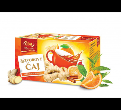 Zázvorový čaj s príchuťou pomaranč CBA Premium 40g