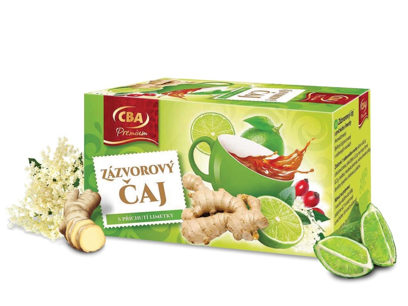 Zázvorový čaj s príchuťou limetky CBA Premium 40g