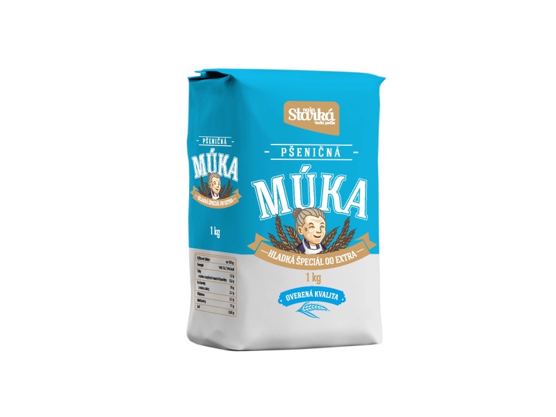 Naša starká pšeničná múka výberová hladká špeciál 00 extra CBA 1kg