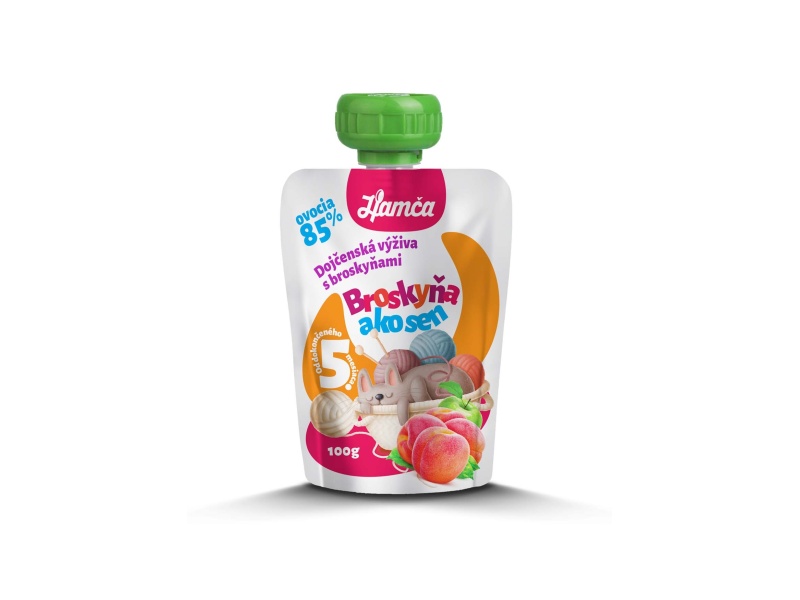 Hamča dojčenská výživa s broskyňami CBA 100g
