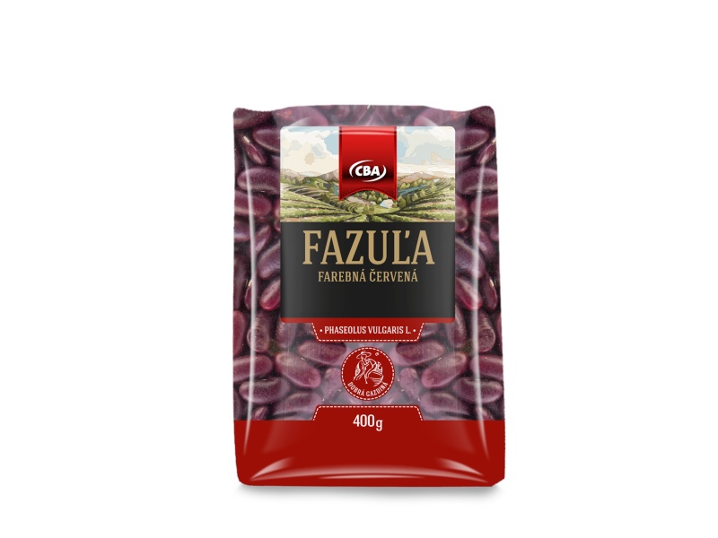 Fazuľa farebná červená CBA 400g