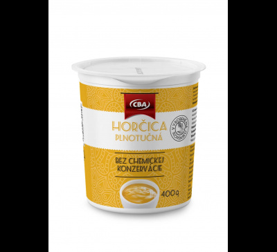 Plnotučná horčica CBA 400g