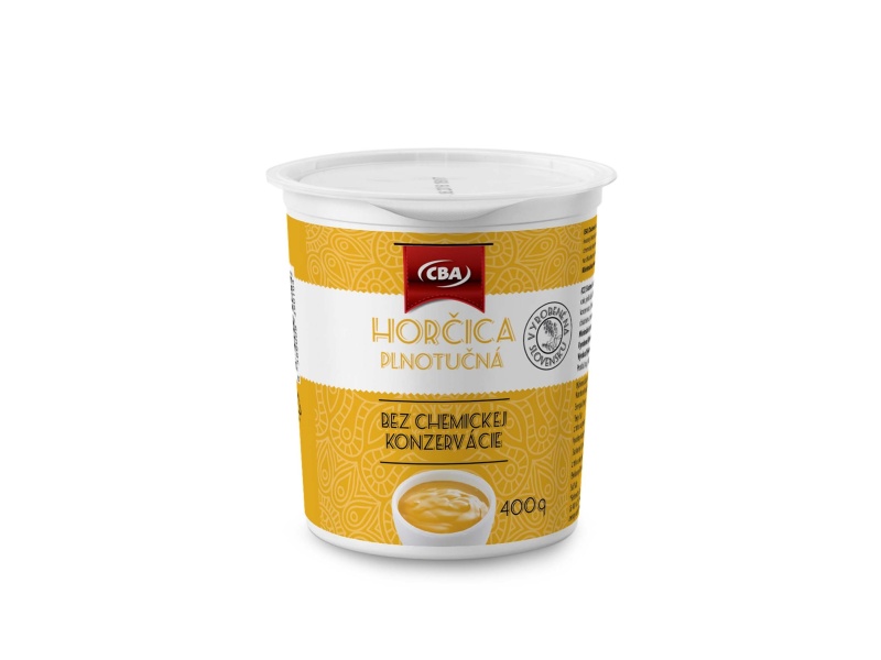 Plnotučná horčica CBA 400g