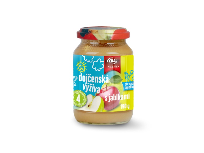 Dojčenská výživa s jablkami CBA Premium 190g