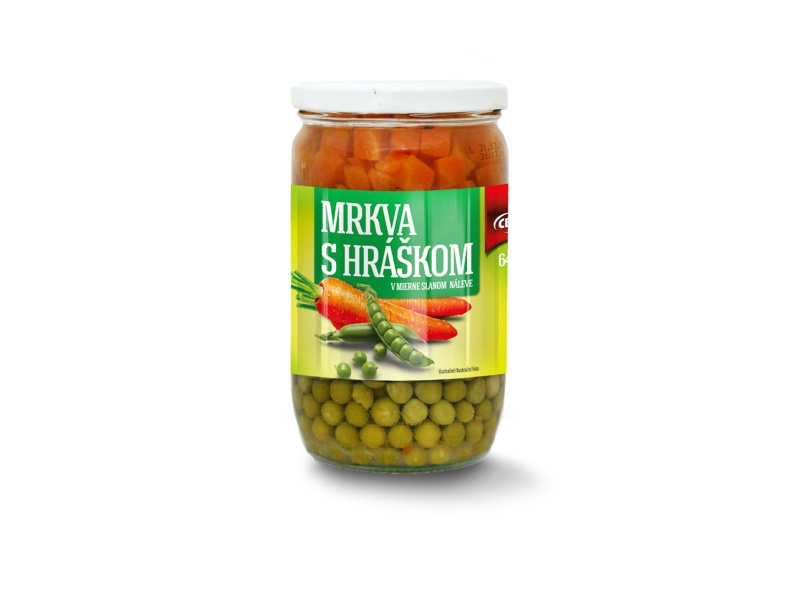 Mrkva s hráškom CBA 640g