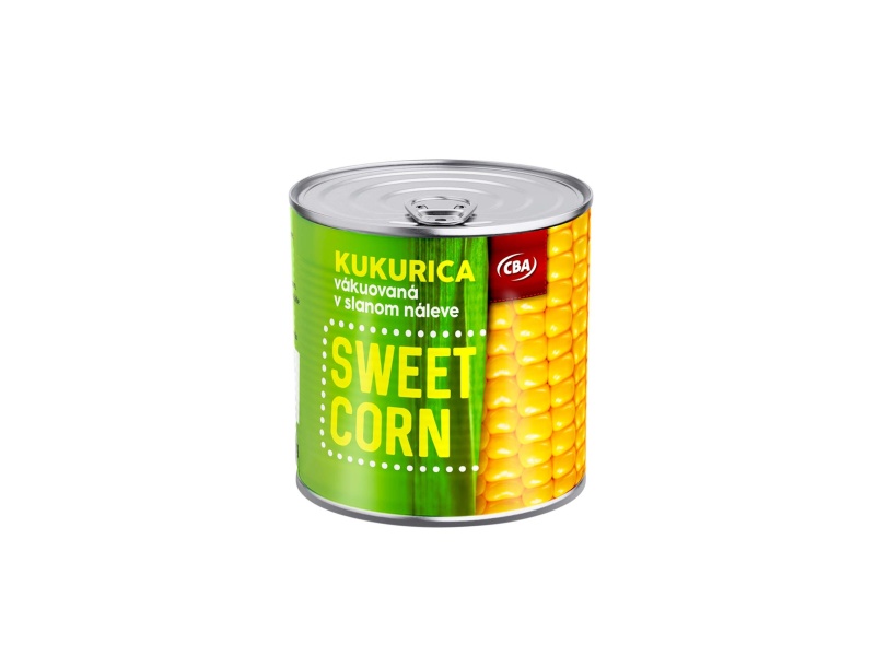 Kukurica vákuovaná v slanom náleve sweet corn CBA 150g