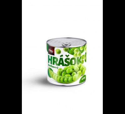 Hrášok sterilizovaný CBA 400g