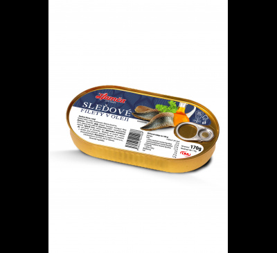 Hamča sleďové filety v oleji CBA 170g
