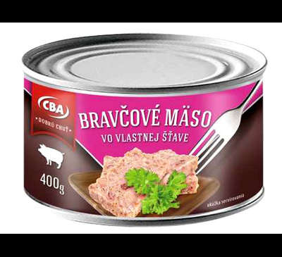 Bravčové vo vlastne šťave ,,nová receptúra