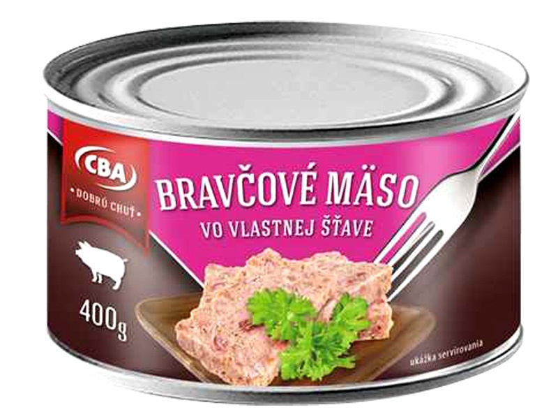Bravčové vo vlastne šťave ,,nová receptúra