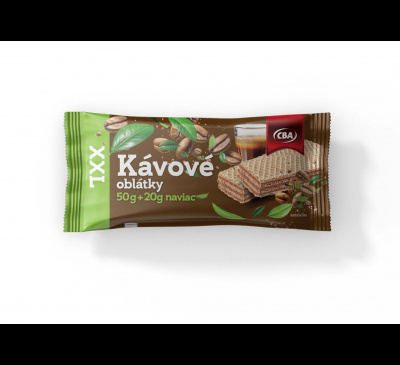 CBA Kávové oblátky 50g + 20g naviac