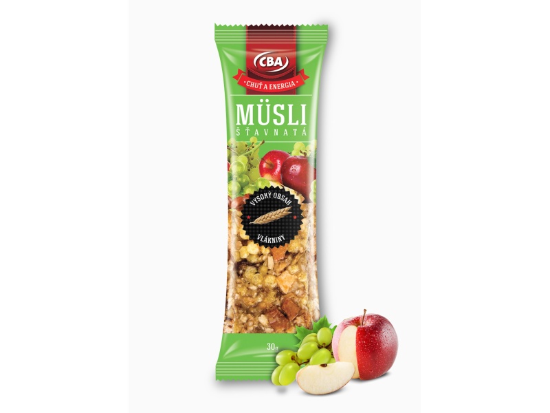 Müsli tyčinka šťavnatá CBA 30g