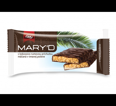 Mary´d s rumovo-kokosovou príchuťou v horkej poleve CBA 100g
