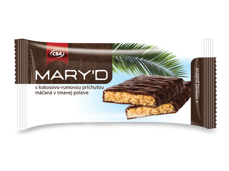 Mary´d s rumovo-kokosovou príchuťou v horkej poleve CBA 100g