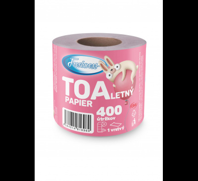 Freshness toaletný papier 1-vrstvový 400 útržkov