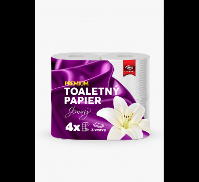 Toaletný papier 3-vrstvový 4 kotúčiky CBA Premium 4x19m
