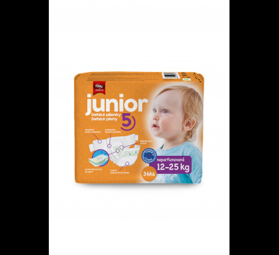 Detské plienky junior 5 CBA Premium 36ks