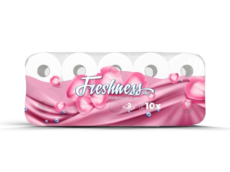 Freshness toaletný papier 2 vrstvový CBA 10ks 