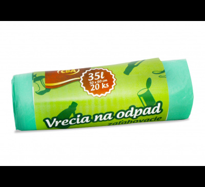 Vrecia na odpad zaťahovacie 35L CBA 20ks