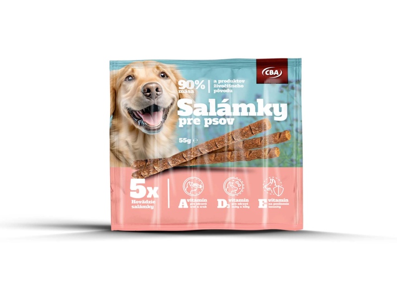 Salámky pre psov CBA 5 x 11g