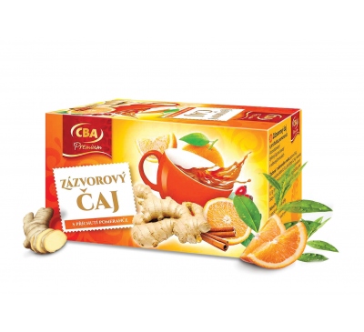 Zázvorový čaj s príchuťou pomaranč CBA Premium 40g