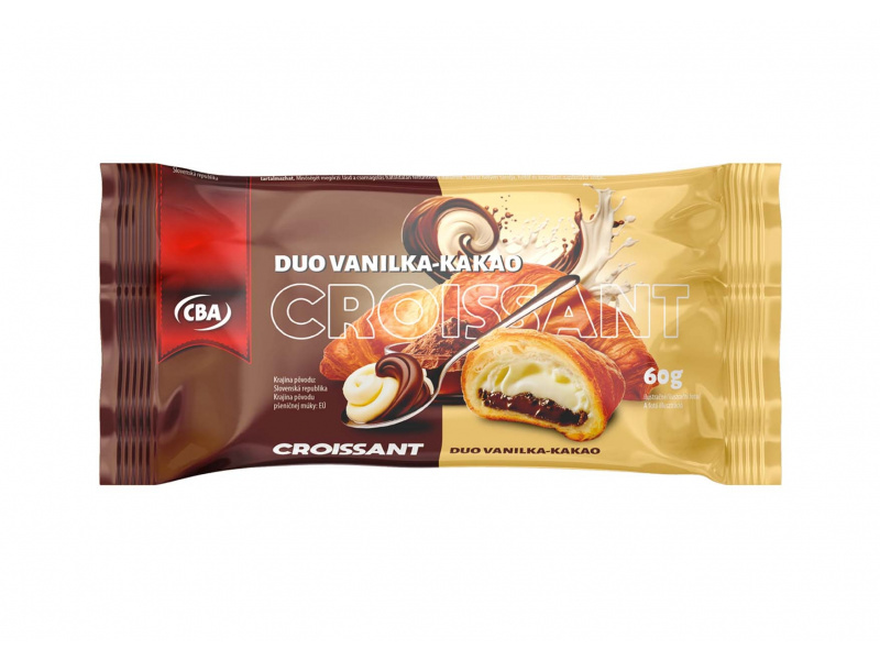 Croissant DUO vanilka - kakao CBA 60g