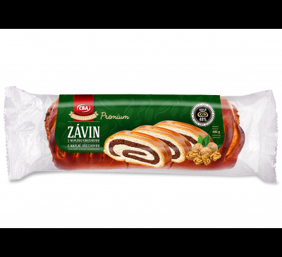 Závin s orechovou náplňou - vyšší obsah náplne CBA 400g